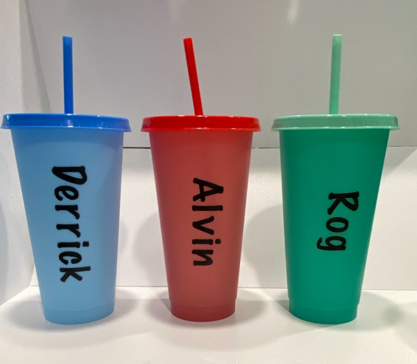 Reusable Plastic Color Changing Cups