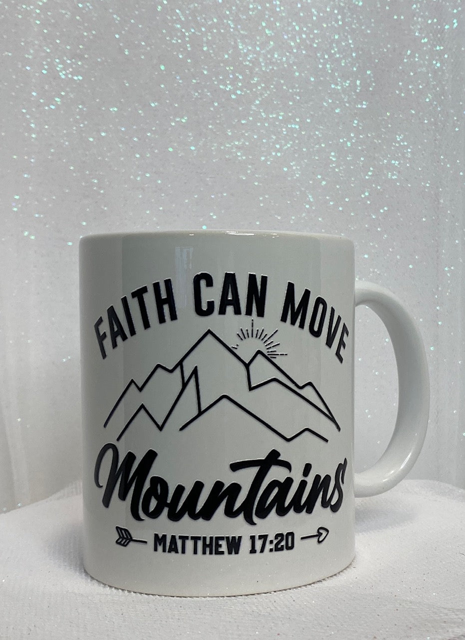 11 oz. Ceramic Mugs - Faith Can