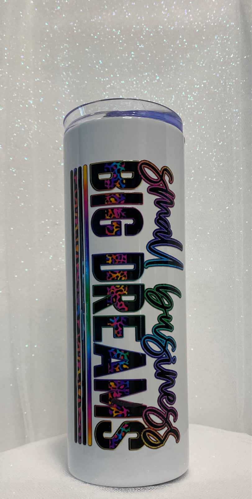 20oz Tumbler with Lid and Metal Straw - Small Business