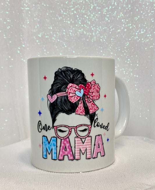 11oz. Ceramic Mugs - One Loved Mama