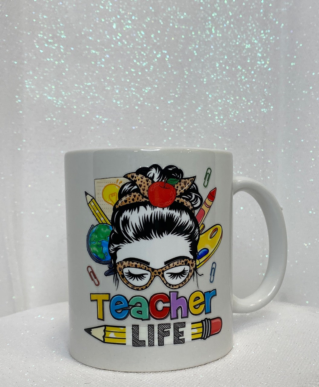 11 oz Ceramic Mug - Teacher Vibes