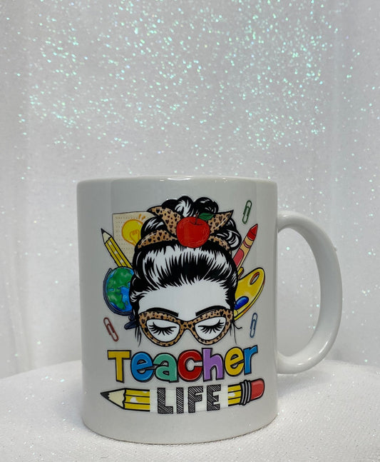 11oz. Ceramic Mug - Teacher Life