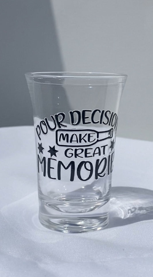 1.2 oz Acrylic Shot Glasses - Pour Decisions